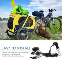 Universal MTB Road Bike Trailer Steel Linker Bicycle Hitch Trailer Connector Adapter Attachment Model Baby Pet Coupler Linker