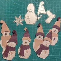 New Snowman Hat Scarf Metal Cut Dies Stencils for Scrapbooking Stamp/Photo Album Decorative Embossing DIY Paper Cards