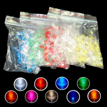 100 stücke 3mm LED-Diode sortiert Kit weiß grün rot blau gelb orange rosa lila warmweiß DIY Leuchtdiode