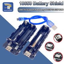 Dual 18650 Lithium-Batterie Schild V3 Mobile Power Expansion Board Micro USB Port Typ-C Ladegerät Für Raspberry Pi arduino ESP32