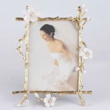 6 Inch / 7 Inch/ 10 Inch Europäischen Nordic Retro Gold Moderne Einfache Luxus Emaille Kreative Metall Foto Rahmen ornamente