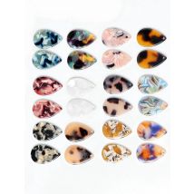 Tortoise Shell Beads,Acetate Acrylic Earring Charms,Drop Shaped Pendants,Jewelry findings,Earrings Parts, 22mmx14mm, ACE256