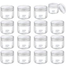 50Pcs 2g/3g/5g/10g/20g di Plastica Cosmetici Jar Makeup scatola di Unghie Artistiche Pentola di Archiviazione Contenitore Trasparente Campione Lozione Viso Bottiglie di Crema