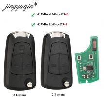 Jingyuqin Car Remote PCF7941 Chiave per Opel/Vauxhall Astra H 2004-2009, zafira B 2005-2013 PCF7946