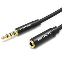 Vention Jack 3.5 Aux Extension Cable for Car Laptop Mini PC TV Xiaomi Huawei Stereo 3.5 mm Jack Headphone Speaker Cable Auxiliar