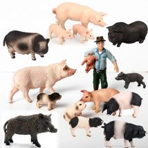 Simulierte wildschwein Schwein Modell Bauernhof Tier Schwein Familie Set Figuren Action Figur Pädagogisches Spielzeug für kinder Wohnkultur