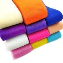 2/3/4/5/6/7cm 25 jardów/rolka Tiulowa siatka Organza Wstążka w rolce Pudełko na prezent Wstążka DIY na wesele Strona główna Dekoracja bieżnika stołowego