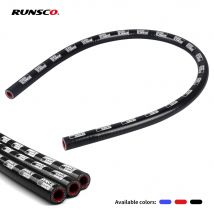 Misuratore di Silicone Tubo Dritto ID 12mm/14mm/16mm/19mm Nero Del Liquido di Raffreddamento Intercooler Tubo Turbo Tubo di Aspirazione Aria Tubo Dell'acqua 4 strati