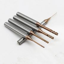 0,6 MM 0,7 MM 1 MM 1,5 MM 2 MM 3 MM 0,8 MM 4 MM HRC60 2/4 Flöten CNC hartmetall Lange hals Flache schaftfräser wolfram stahl schaftfräser schneider