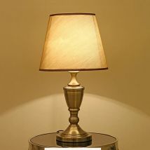 Tuch Tischleuchte Büro Schlafzimmer Nachttischlampe Studie Leselampe E27 Stoff Schreibtischlampe Home Decor Hotelzimmer Beleuchtungskörper