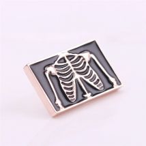 Creativity Skeleton Brooch Organ Medical Enamel Pin Jewelry Metal Badge Pin Clothes Jacket Accessories For Doctors and Nurses
