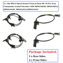 Abs Wheel Speed Sensor Front & Rear 06-10 for Jeep Commander Grand Cherokee 56044146AB, 56044146AA, 56044144AD, 56044144AA