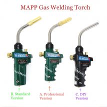 Braze Schweißbrenner MAPP Propangasbrenner Piezo Trigger Zündung CGA600 Kupfer Aluminium Heizung Lötbrenner