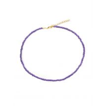 Simple Seed Beads Strand Necklace Women String Beaded Short Choker Necklace Jewelry 16 inches Chokers Necklace Gift