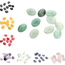5-10 teile/los Natürliche Groß Stein Perlen 10x14 13x18 18x25mm Flache Rückseite ovale Onyx Cabochons Stein Perle für DIY Schmuck Machen Anhänger