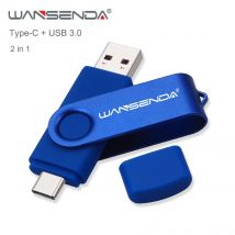 Wansenda USB-Flash-Laufwerk 512 GB 256 GB USB 3.0-Stick 128 GB Cle USB-Stick für Typ C Android/PC 64 GB Pendrive 32 GB Memoria USB