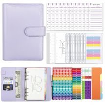 A6-Ordner, Budgetplanung, Notizbuch, Einband, Ordner, A6-Format, 6-Loch-Ordner, Tasche, Kunststoff-Ordner, Finanzplaner, Umschlag-Set