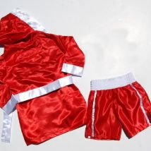 Baby Boxer Boxing Robe Set Newborn Photography Props With Matching Shorts Infant Birthday Photo Accessories Prop Boxing Gloves
