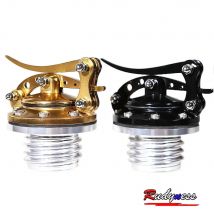 Motorrad Schwarz Gold Quick Release Kraftstoff Gas Tank Öl Kappe Für Harley Sportster XL 1200 883X48