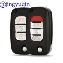 Jingyuqin 3/4 Tasten Fernbedienung Auto Schlüssel Shell Fall Abdeckung Fob für Mercedes Benz Smart Fortwo 453 Forfour 2015 2016 2017 Klapp Schlüssel