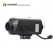LAVANER Pro Water-Resistant Diesel 12V 2KW Air Parking Heater LCD Remote Monitor Controller for Trucks RV's Campers and Trailers