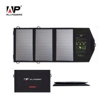 ALLPOWERS Solar panel 5V21W Tragbare Telefon Ladegerät Solar Ladegerät Dual USB Ausgang Bewegliche Solar Ladegerät für iPhone Samsung