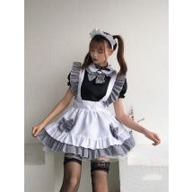 K-ON!!! Anime Cosplay Costume Sexy Lolita Maid Dress Black ANd White Dresses Halloween Costumes For Women Performance Clothing