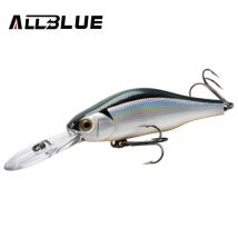 ALLBLUE HUNCH 70SP DR Professioneller Angelköder 70 mm 10 g Suspend Wobbler Minnow Tiefe 1,5-2 m Bass Pike Kunstköder Tackle