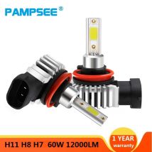 2 pz 60 W 12000LM Auto LED Lampadine per fari H11 9006 HB4 9005 HB3 H4 H7 H8 H9 H1 Mini Faro Kit per lampadina alta/fascio fendinebbia