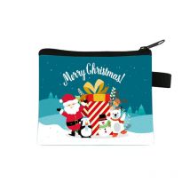Merry Christmas Wallet Student Boys And Girls Short Wallet Card Bag Pocket Change Purse Cute Coin Purse Small Pouch coin Bolsa