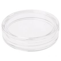 38.6mm Clear Round Acrylic Coin Storage Box Holder Case For Silver 2 oz Coin Case