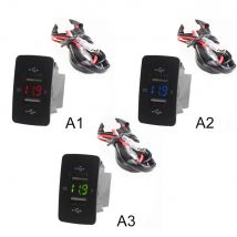 12V 24V Dual USB Auto Ladegerät Port Auto Adapter LED Voltmeter Buchse Für Honda CIVIC CROSS CRV ODYSSEY