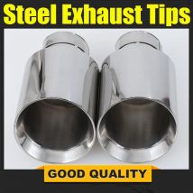 Newest Style Stainless Steel Universal Exhaust System End Pipe+Car Exhaust Tip 1 Piece