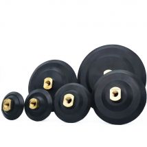 3/4/5/6/7" Rubber Backer Pad For Diamond Polishing Pad M14 5/8-11 Thread Hook Loop Sanding Disc Backing Holder Polisher Adapter