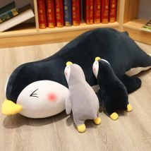 Neu Kommen 30-100CM Super Weiche Liegen Pinguin Plüsch Spielzeug Gefüllte Niedlichen Tier Kinder Schöne Cartoon Kissen Geschenk für Kinder