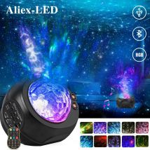 Nuovo Bluetooth cielo stellato luce galassia proiettore luce notturna rotante stella/nebulosa/onde proiezione per la decorazione della camera da letto del partito a casa