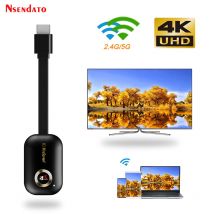 Mirascreen G9 Plus 2.4G/5G 4K Wireless H.265 HD Wifi Display Dongle per Miracast Airplay DLNA TV Stick per Android IOS a TV