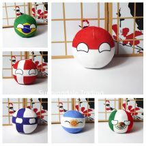 Polandball Plush Dolls Countryball Mexico North Korea Germany USA UK Portugal France Canada Toys Pillow for Gift