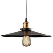 E27 Vintage Retro Edison Loft Innenpendelleuchte, Retro Industrie Deckenleuchte Lackiertes Eisen Regenschirm Lampenschirm Landkunst