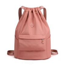 Zaino da donna portatile con coulisse zaino da viaggio leggero da viaggio borsa da Shopping in Nylon impermeabile zaino da nuoto per escursionismo sportivo