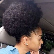 Afro Kinky Curly Kordelzug Pferdeschwanz Echthaar Clip In Extensions Brasilianisches Remy Haar 10 Zoll Natürliche Farbe Haarknoten