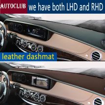 Für Mercedes-Benz s klasse W222 S350 S400 S500 S550 S600 S63AMG Leder Dashmat Auto Styling Abdeckungen Dashboard Abdeckung teppich