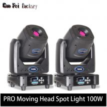 Flight Case 2In1 con luci DJ Testa mobile LED 100W Lyre Spot Light 14Gobos 7 colori e prisma a 5 facce per Stage Party Disco DJ