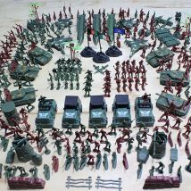 307 teile/satz Kunststoff 4cm Military Soldat Modell Set Handtasche Jungen Spielzeug DIY Pädagogisches Action-figuren Zubehör Kit Wohnkultur spielzeug