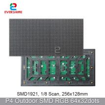 Panel Matrix P4 Outdoor RGB Vollfarbe Smd1921 256x128mm 64x32Dots 1/8s LED-Bildschirmmodul