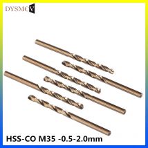 10 stück 0,5-2,0mm HSS-CO M35 stahl gerade griff bohrer swivel für edelstahl