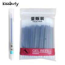 1 + 100Pcs /Set Gel Stift Refill Büro Unterschrift Stange für griff Rot Blau Schwarz Tinte Refill Büro schule Schreibwaren Schreibwaren