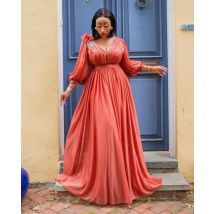 African Dresses for Women Spring Autumn African Women Long Sleeve Plus Size Long Dress Maxi Dress African Clothes Women S-5XL
