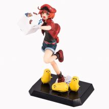 Classic Comic Anime Statue Shimizu Akane Working Cells at Work Red Blood Cell Erythrocyte 18cm Figure Model Toys