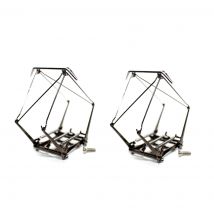 HP2587 Model Railway 2pcs HO Scale 1:87 Arm Pantograph Bow Electric Traction Antenna Part